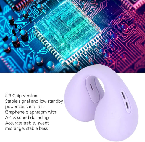 Open Ear Headphones, Wireless Headphones, Waterproof Stereo Noise Cancelling Clip On Open Ear Mini Earbuds, for Sports Running ()......