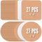 54 Pcs Cork Coasters 4 Inches with Adhesive, Cork Sheets Mats Bulk for Drinks, Plants, DIY Crafts, Office, 27 Pcs Curved-Edge Squares Cork Tiles a...