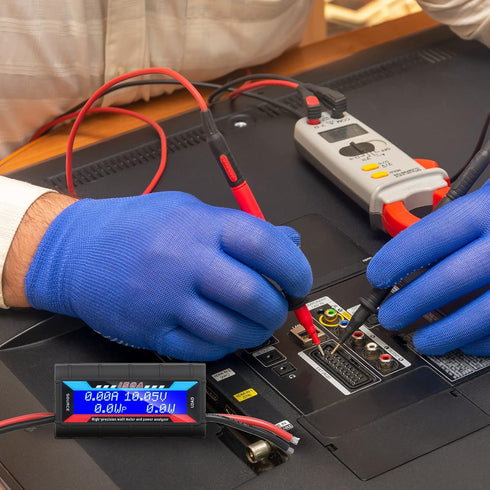 Yunsailing 2 Pcs High Precision Watt Meter Power Analyzer Battery Consumption Performance Monitor Power Monitor with Backlight Digital LCD Screen(...