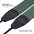Padwa Lifestyle Dark Green Camera Strap - 2" Wide Cotton Woven Genuine Leather Head Camera Straps,Complimentary 2 Pcs Quick Release Clips for All ...