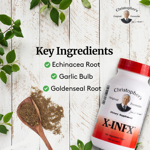 Christopher's Original Formulas X-INFX Formula, Natural Immune Support, 100 Caps...