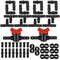 42 Piece Drip Irrigation Fittings Kit for 1/2" Tubing, 8 Tees, 8 Elbows, 8 Straight, 8 End Cap Plugs, 8 Angle, Drip Irrigation Barbed Connectors f...