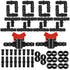 42 Piece Drip Irrigation Fittings Kit for 1/2" Tubing, 8 Tees, 8 Elbows, 8 Straight, 8 End Cap Plugs, 8 Angle, Drip Irrigation Barbed Connectors f...