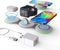 DREU 3 in 1 Wireless Charging Station, Foldable Charging Pad, Compatible with MagSafe for Multiple Devices for iPhone 15/14/13/12/11/XS/Pro Max/X/...