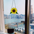 Sunflowers Gifts Stained Glass Window Hanging,Handmade Sunflower Kitchen Decor Suncatcher for Window, Sunflowers Gifts for Women,Birthday Giftss f...