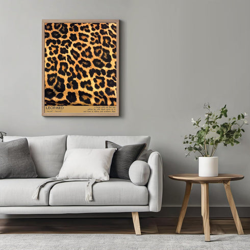 Posterizer 1 pcs-Leopard pattern poster-Preppy trendy aesthetic-Inspirational Women's Art-Gift for Women, Fashionistas, Designer Fashion Fans- unf...