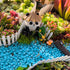 Woohome 35Inch Miniature Fairy Garden Fence, 4 PCS DIY Wood Picket Fence Mini Ornament for Dollhouse Home Garden Plant Pot DIY Diorama Project for...