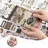 595PCS Vintage Washi Sticker Book for Scrapbookling - 50 Sheets Brown Pre-cut Journaling Stickers, Ephemera for Junk Journal Supplies DIY Crafts A...