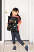 Kate & Milo First and Last Day of School Reversible Chalkboard, Reusable Photo Sharing Prop with Included Chalk, Back to School Pictures, Double S...