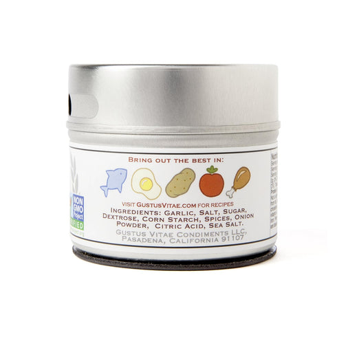Greek Tzatziki Sea Salt - Gourmet Infused Sea Salt - Non GMO - Magnetic Tin - Craft Seasoning - 2.7oz - Crafted in Small Batches by Gustus Vitae -...