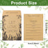 Teling 100 Pcs Let Love Grow Packets Unfilled Kraft Wedding Favors Packets Self Adhesive Rustic Seed Envelopes Small Storage Packets Retro Party F...