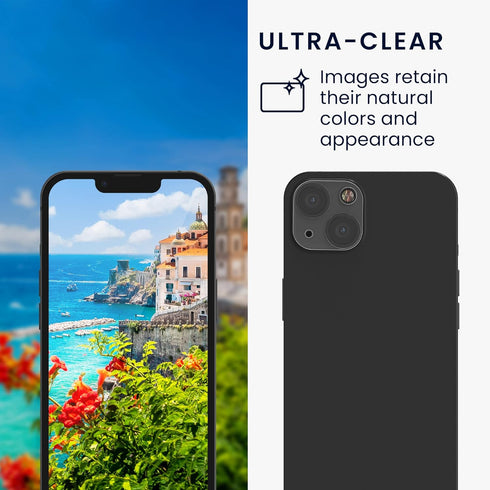 kwmobile Camera Lens Protector Compatible with Apple iPhone 14 / iPhone 14 Plus (2 Pack) - Clear Tempered Glass Phone Lenses Protectors...