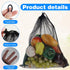 simarro 35X45cm Mesh Bags Drawstring, 5Pcs Black Nylon Mesh Laundry Bags Soft Mesh Drawstring Bag Sturdy Small Storage Bags Suitable for Beach Toy...