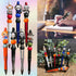 7PCS Horror Beadable Pens Horror Movie Pens Refillable Novelty Ballpoint Pen Set Halloween Spooky Pen Horror School Office Desk Accessories Gift f...