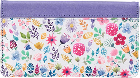 Christian Art Gifts Purple Faux Leather Checkbook Cover for Women with Scripture - For I Know The Plans - Checkbook Covers for Duplicate Checks, I...