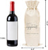 Wedding Gift Wine Bags, Burlap Wine Bottle Cover Bag For Engagement, Bridal Shower, Bridesmaid, Bachelorette Party Favor, 1 Pc Wine Bag (A32)...