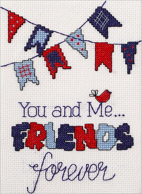 My 1st Stitch Friends Forever Mini Counted Cross Stitch Kit-5"X7" 14 Count...