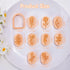 Puocaon Floral Clay Earring Cutters - 9 Shapes Clay Cutters for Polymer Clay Jewelry Making, Bouquet Polymer Clay Cutters for Earrings, Clay Stamp...