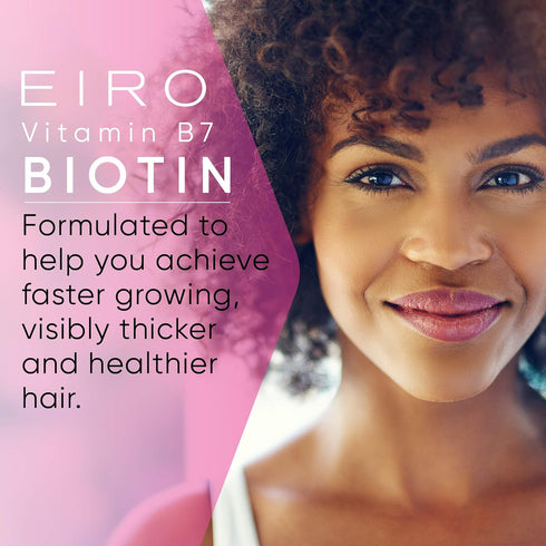 EIRO Biotin Liquid Drops | 6000mcg per serving | Healthier, Stronger, Faster - Hair & Nails | Superior Absorption...