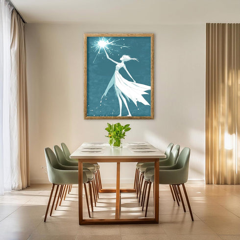 Posterizer 1 pcs-video game character woman-anime style 3-Fantasy & Fiction Art Gift for Daughter, Son, Kids Decor for nursery toddlers kids room-...