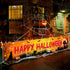 Halloween Black Cat Yard Decor Banner, Happy Halloween Black Cat Yard Sign Outside Banner Decorations for Outdoor Yard Fence, Scary Cat Halloween ...