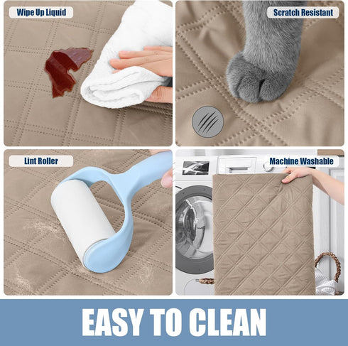 smiry Waterproof Dog Blanket, Reversible Dog Bed Cover Pet Blanket, Soft Couch Cover for Dogs Washable, Bed Couch Sofa Furniture Protector for Pup...