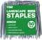 4 Inch 50 Pack Landscape Staples Galvanized Garden Stakes Anti-Rust Landscape Pins for Weed Barrier Fabric, Artificial Turf and Landscape Fabric...