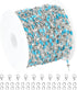 UMAOKANG 5 Meters Silver Chains for Jewelry Making Stainless Steel Necklace Chains Bulk Blue Oil Drip Craft Chain Spool Jewelry Supplies...