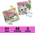 Spin Master Games Gabby’s Dollhouse, 2-Puzzle Pack 48-Piece Jigsaw Puzzles in Character Storage Tubes Gabby’s Dollhouse Toys Kids Puzzles, for Pre...