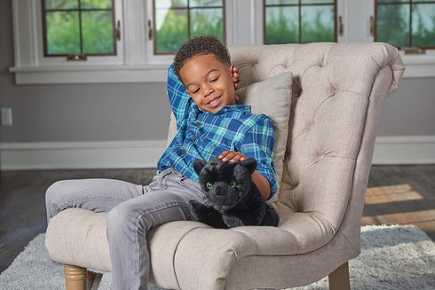 Wild Republic Jaguar Black, Cuddlekins, Stuffed Animal, 12 inches, Gift for Kids, Plush Toy, Fill is Spun Recycled Water Bottles...