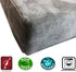 Dogbed4less DIY Pet Bed Pillow Grey MicroSuede Duvet Cover and Waterproof Internal case for Dog and Cat at 37X27X4 Inch - Covers only...