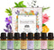 8 Pack Organic Aromatherapy Essential Oil Set, Pure Essential Oil Kit for Diffusers for Home, Peppermint, Lavender, Eucalyptus, Tea Tree,Rose, Ros...