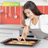 Nutrichef Silicone Baking Mats - 2 Non-stick Food-Grade Reusable Silicone Mats - Perfect for Half Baking Pans 16.5 x 11.6 IN - Oven-Safe Up to 480...