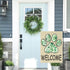 WATINC Paw Print Garden Flag - Spring Summer Eucalyptus Leaf Welcome Linen Garden Flag, 12 x 18 Inch Double Sided Seasonal Holiday Farmhouse Yard ...