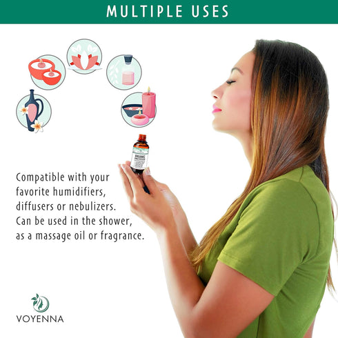 Essential Oil Breathe Blend for Diffuser, Humidifier, Aromatherapy & Rub with Peppermint & Eucalyptus Oils | for Headache, Allergy & Congestion...