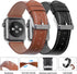 2 Pack Bands Compatible with Apple Watch Band 38mm 40mm 42mm 44mm 41mm 45mm for Men Women, Soft Leather Wristband Replacement Band Strap for iWatc...