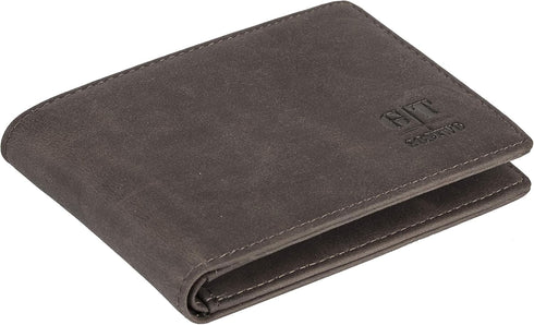 Gostwo Mens Slim Minimalist Front Pocket Wallet Genuine Leather ID Window Card Case RFID Blocking...
