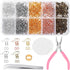 Earring Hooks, Audab 1400pcs Making Kit with 200pcs Ear Ring 1000pcs Jump Rings, Backs and Jewelry Pliers for Supplies Findings...