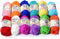 LIHAO 12 Skeins Mini Yarn for Knitting Crochet Craft - 100% Acrylic...