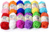 LIHAO 12 Skeins Mini Yarn for Knitting Crochet Craft - 100% Acrylic...
