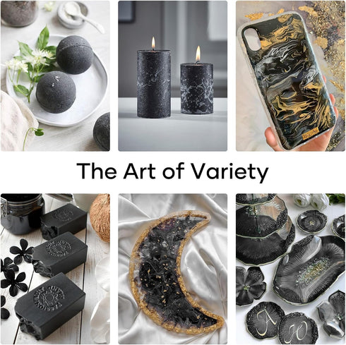 HTVRONT Mica Powder for Epoxy Resin - 1.76 oz/50 g Mica Pigment Powder, Mica Powder for Soap Making, Resin, Candle Making, Bath Bomb, Mica Pigment...