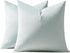 MIULEE Pack of 2 Velvet Pillow Covers Decorative Square Pillowcase Soft Solid Cushion Case for Spring Sofa Bedroom Car 18x18 Inch Baby Blue...