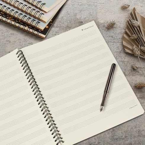 Manuscript Paper, Blank Staff Paper Sheet Music Composition Notebook Piano Accessories Gifts, 100 Pages 10 Staves (Blank sheet music notebook)...