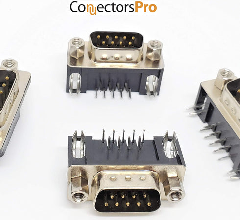 PC Accessories - Connectors Pro Db9 Male Right Angle PCB Mount Connector, 90 Degree D-Sub, 10-Pack...