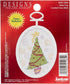 Janlynn Mini Cross Stitch Kit Retro Tree, 2.75" Oval 18 Count...