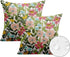 Wildflower Outdoor Waterproof Throw Pillow Covers 18 x 18 Inch Set of 2, Yellow Green Pillowcase Square Cushion Case, Farmhouse Garden Decorative ...