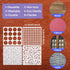 16 Pcs Circle Stencils for Drawing, Round Geometric Stencils Polka Dot Stencils Mixed Media Circle Painting Stencil for Drafting Wood Furniture Pi...