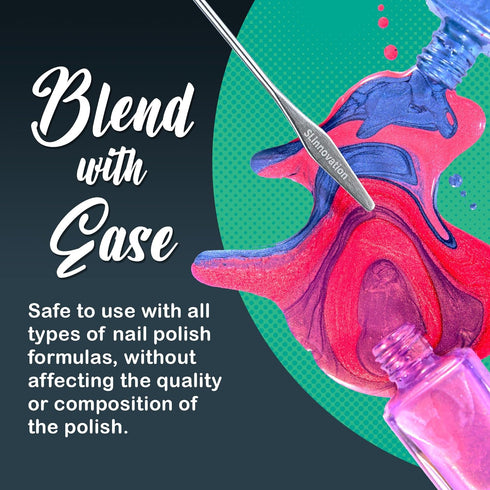 SLinnovation Nail Polish Mixer, 3/32'' Mixing Bit Gel Nail Polish Shaker, Acrylic Paint Nail Art Tools for Fingernail Painting, Manicure & Pedicur...