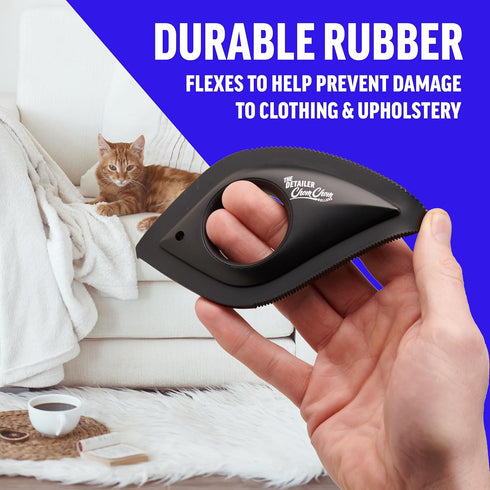 Chom Chom Detailer Tool- Scraper for Pet Hair Remover and Lint - ChomChom Cat and Dog Hair Remover for Furniture, Couch, Carpet, Clothing and Bedd...