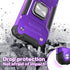 Galaxy A20 Case with Tempered Glass Screen Protector, Galaxy A30 Case, Hybrid Drop Test Cover with Car Mount Kickstand Slim Fit Protective Phone C...